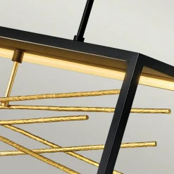 Quintiesse Suspension LED Styx, noire, 3 000 K 30,5 x 113 cm| Suspensions Led|Suspensions