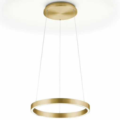 Knapstein Suspension LED Svea-40, capteur de gestes, dorée| Suspensions Led|Suspensions