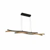 Searchlight Suspension LED Swirl noire/bois| Suspensions Led|Suspensions