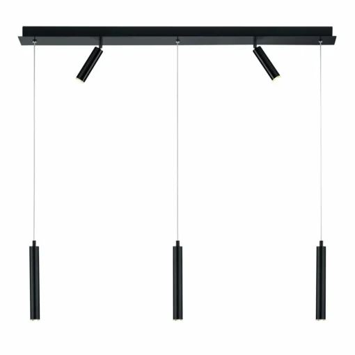 HELL Suspension LED Tom, à 5 lampes, noire| Suspensions Led|Suspensions