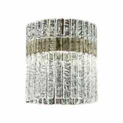 Masiero Suspension LED Vegas Double Round, Ø 40 cm, verre cristal| Suspensions Led|Suspensions