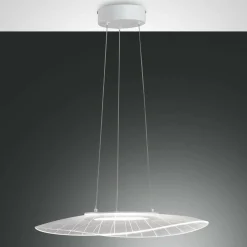 Fabas Luce Suspension LED Vela, blanc, Oval, 59 cm x 43 cm| Suspensions Led|Suspensions