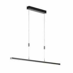 FISCHER & HONSEL Suspension LED Vitan, noir sable, longueur 115 cm, à 2 lampes, CCT| Suspensions Led|Suspensions