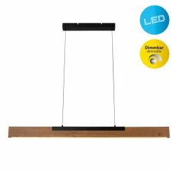 Näve Suspension LED Wilma, bois, longueur 122 cm, intensité variable| Suspensions Led|Suspensions