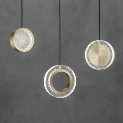 Sil-Lux Suspension LED Yo-Yo A, à 1 lampe, dorée| Suspensions Led|Suspensions