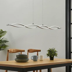 Lucande Suspension linéaire LED Roan, en forme de vague| Suspensions Led|Suspensions
