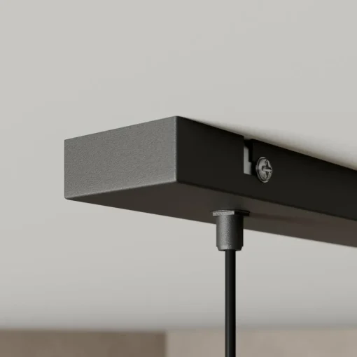 HELAM Suspension Midnight en noir 4 lampes long| Suspensions Led|Suspensions