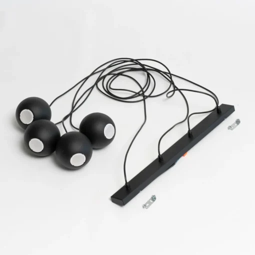 HELAM Suspension Midnight en noir 4 lampes long| Suspensions Led|Suspensions