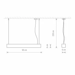 Nowodvorski Lighting Suspension Soft blanc 95 cm| Suspensions Led|Suspensions