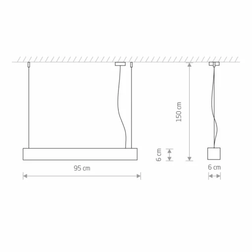 Nowodvorski Lighting Suspension Soft blanc 95 cm| Suspensions Led|Suspensions