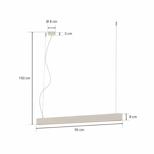 Nowodvorski Lighting Suspension Soft blanc 95 cm| Suspensions Led|Suspensions