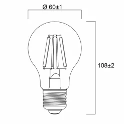 Sylvania E27 ampoule LED fil 2,3 W 2 700 K 485 lm| Ampoules Filament|Ampoules Filament