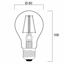 Sylvania ToLEDo Ampoule LED rétro E27 4,1W vert| Ampoules Filament|Ampoules Filament
