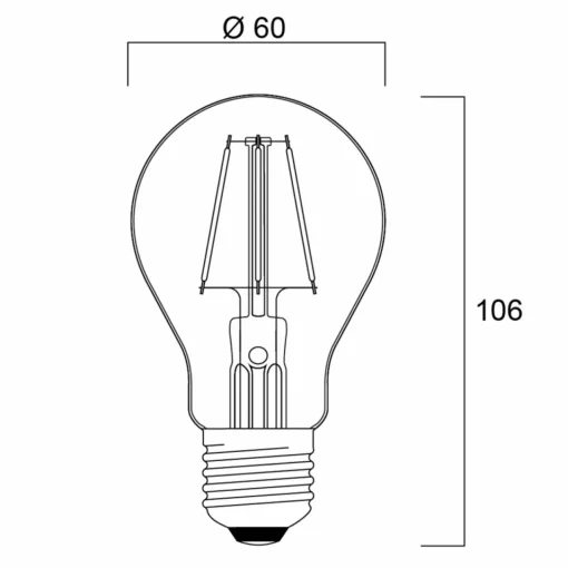 Sylvania ToLEDo Ampoule LED rétro E27 4,1W vert| Ampoules Filament|Ampoules Filament