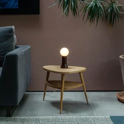 Tala lampe à poser Shore, verre, ampoule LED E27 Globe, marron| Lampes À Poser Led|Lampes À Poser Et Lampes De Table