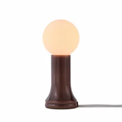 Tala lampe à poser Shore, verre, ampoule LED E27 Globe, marron| Lampes À Poser Led|Lampes À Poser Et Lampes De Table
