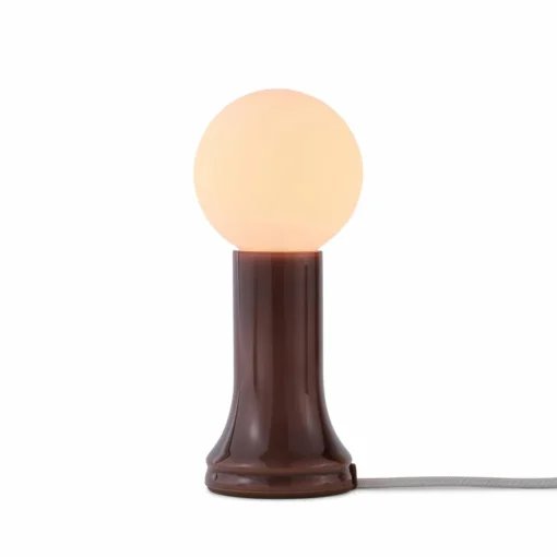 Tala lampe à poser Shore, verre, ampoule LED E27 Globe, marron| Lampes À Poser Led|Lampes À Poser Et Lampes De Table