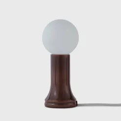 Tala lampe à poser Shore, verre, ampoule LED E27 Globe, marron| Lampes À Poser Led|Lampes À Poser Et Lampes De Table