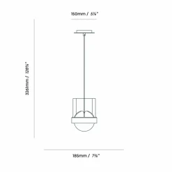Tala suspension Loop Large, aluminium, suspension LED, or| Suspensions Led|Suspensions