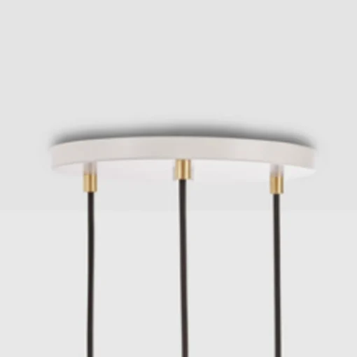 Tala Suspension Triple Pendant ronde, E27 claire, blanc/noix| Suspensions Led|Suspensions
