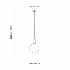 Tala Suspension Triple Pendant Single 1 lampe, E27 opale, blanc| Suspensions Led|Suspensions