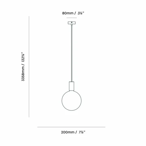 Tala Suspension Triple Pendant Single 1 lampe, E27 opale, blanc| Suspensions Led|Suspensions