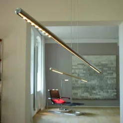TECNOLUMEN LUM S Suspension, 85 cm, chrome| Suspensions Led|Suspensions