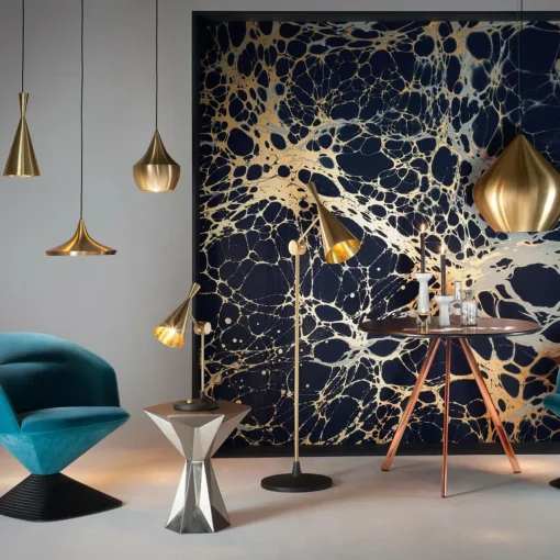 Tom Dixon Beat Wide suspension LED, laiton| Suspensions Led|Suspensions