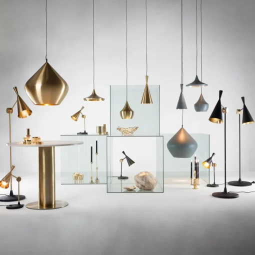 Tom Dixon Beat Wide suspension LED, laiton| Suspensions Led|Suspensions