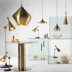 Tom Dixon Beat Wide suspension LED, laiton| Suspensions Led|Suspensions