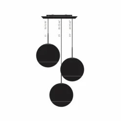 Tom Dixon Mirror Ball 40 cm Round 3 lampes doré| Suspensions Led|Suspensions