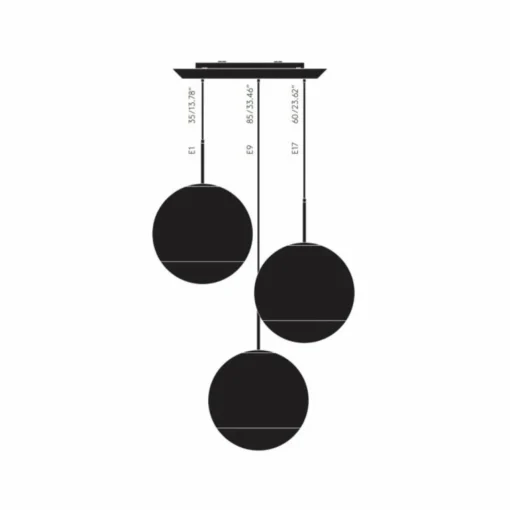 Tom Dixon Mirror Ball 40 cm Round 3 lampes doré| Suspensions Led|Suspensions