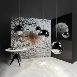 Tom Dixon Mirror Ball LED Suspension Ø 40 cm chromé| Suspensions Led|Suspensions