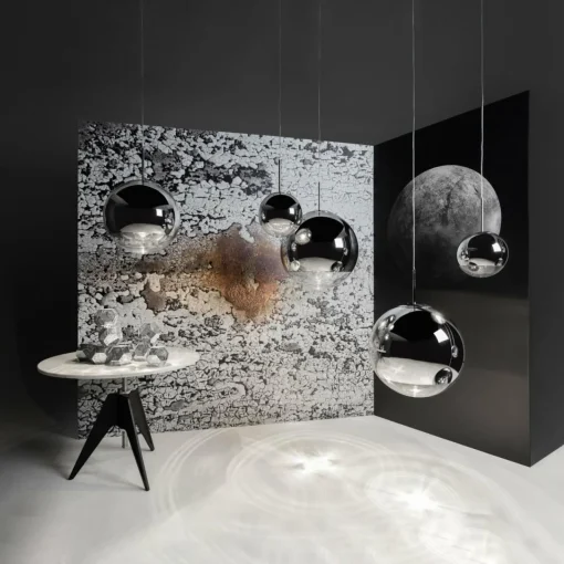 Tom Dixon Mirror Ball LED Suspension Ø 40 cm chromé| Suspensions Led|Suspensions
