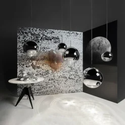 Tom Dixon Mirror Ball LED Suspension Ø 50 cm chromé| Suspensions Led|Suspensions