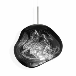 Tom Dixon Suspension LED Melt, Ø 50 cm, chrome, plastique| Suspensions Led|Suspensions