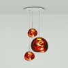 Tom Dixon Suspension Melt Trio Round, 81 cm, 3 lampes, cuivre| Suspensions Led|Suspensions