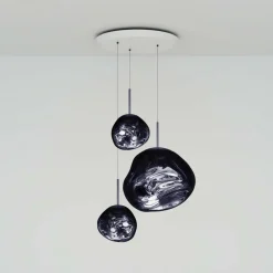 Tom Dixon Suspension Melt Trio Round, Ø 81 cm, 3 lampes, fumé| Suspensions Led|Suspensions