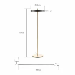 UMAGE Asteria floor Lampadaire LED noir| Lampadaires Led|Lampadaires