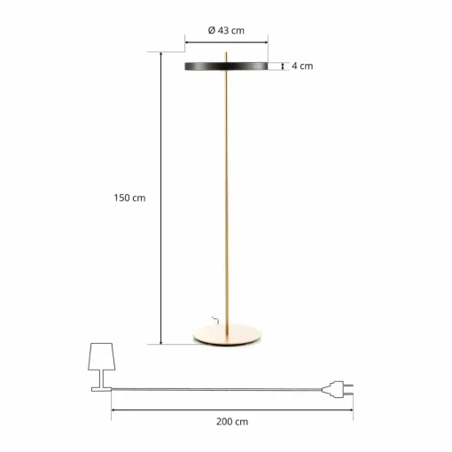 UMAGE Asteria floor Lampadaire LED noir| Lampadaires Led|Lampadaires