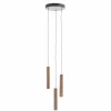 UMAGE Chimes Cluster 3 suspension chêne foncé| Suspensions Led|Suspensions