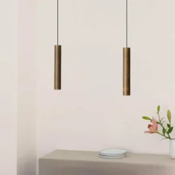 UMAGE Chimes Tall suspension LED chêne foncé| Suspensions Led|Suspensions