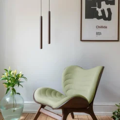 UMAGE Chimes Tall suspension LED chêne foncé| Suspensions Led|Suspensions