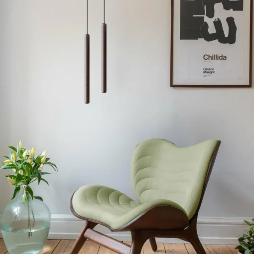 UMAGE Chimes Tall suspension LED chêne foncé| Suspensions Led|Suspensions