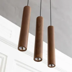 UMAGE Chimes Tall suspension LED chêne foncé| Suspensions Led|Suspensions