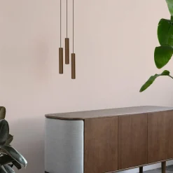 UMAGE Chimes Tall suspension LED chêne foncé| Suspensions Led|Suspensions