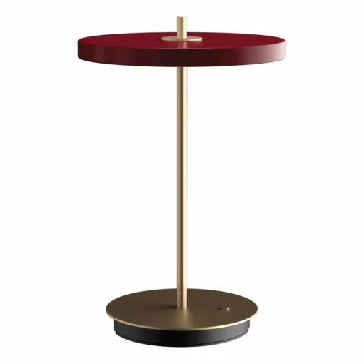 UMAGE lampe à poser LED rechargeable Asteria Move rubis/laiton 31cm| Lampes À Poser Led|Lampes À Poser Et Lampes De Table