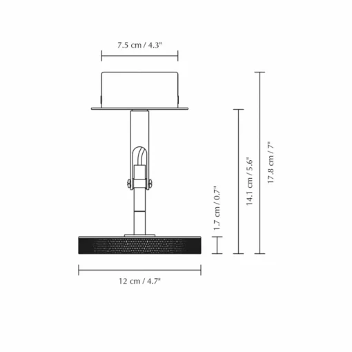 UMAGE spot LED Asteria, Ø 12 cm, acier poli| Spots Et Projecteurs Led|Spots