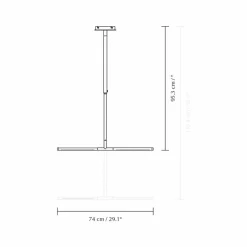UMAGE suspension LED Omni, noir, à 2 lampes, longueur 74 cm| Suspensions Led|Suspensions