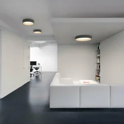 Vibia Duo 4870 Plafonnier LED, graphite| Plafonniers Led|Plafonniers